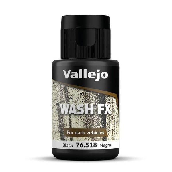 Vallejo Model Color 35 ml Wash Paints - Black