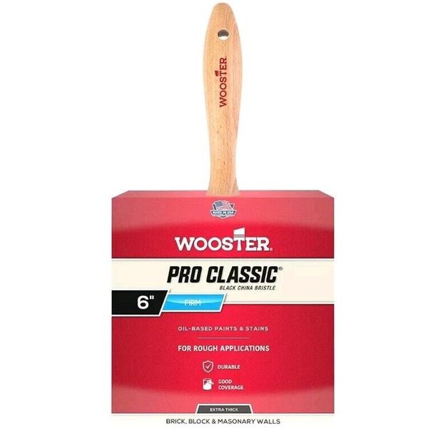 Wooster 912-0Z15160060 Paintbrush, 6 InchPro Classic