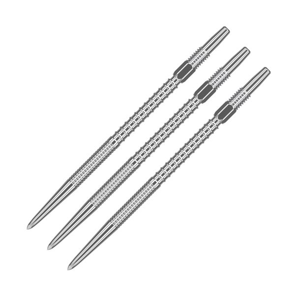 TARGET Darts Swiss Points, Fire Swiss Point Dart Tips (3 Pack Set of Tips) 26MM, Silver | Change Dart Points, Professional Darts Accessories