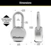 Master Lock M930XKADLHCCSEN Magnum Solid-Steel Padlock - Quantity 4
