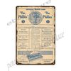 1936 baseball   Scorecard metal tin sign