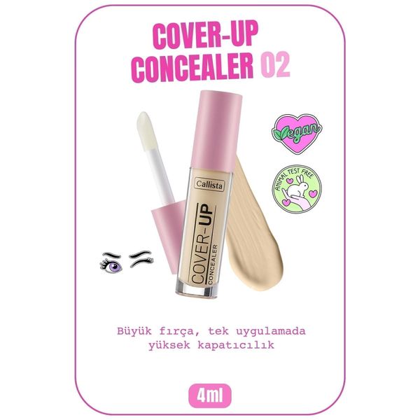 Cover Up Concealer Göz Altı Kapatıcısı 02 Açık