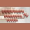 24枚セット ネイルチップ 水玉模様 グラデーション ガーリーネイル