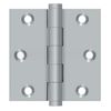 Deltana DSB326D 3" x 3" Square Hinge in Brushed Chrome