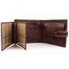 Visconti Leather Mens Tabbed Wallet Monza Collection (Brown)