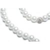 FlexiStore Knotted Pearl Necklace – Pearl Bracelet – Pearl Earrings – Set White, Pearl, Pearl