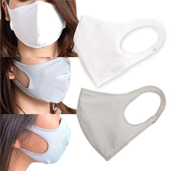 [Dog and Cat Clothes Full of Vigor] Made in Japan [Skin-friendly Cool Touch Cool Washable Cloth Mask, Pack of 2] Antibacterial, Odor Resistant, Absorbent, Quick Drying, Walking, Breathable, Etiquette Mask (Gauze, Non-woven Fabric Pocket), Commuting to Wor