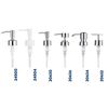 Tara, glossy, chrome-plated soap dispenser replacement pump, by Kela, 20634