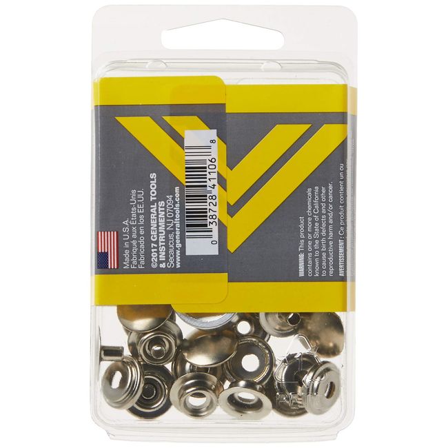 General Tools 1266 Screw Snap Fastener Refill Kit: Screw Snap