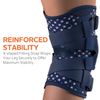 Omples Hinged Knee Brace for Knee Pain American Flag (Medium)