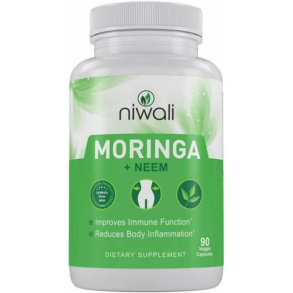 Niwali improve immune function Moring Neem reduces body inflammation 90 capsules