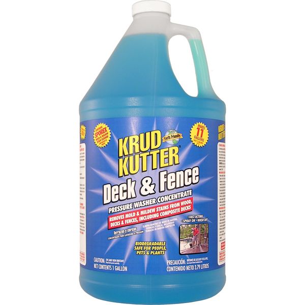 Krud Kutter DF01 Blue Pressure Washer Concentrate Deck and Fence Cleaner with Sweet Odor, 1 Gallon, 9