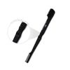 Double-Sided Edge Brush & Comb (Boar Bristles) (Black)