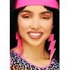 Magic Box Womens 80s Pink Flash Earrings