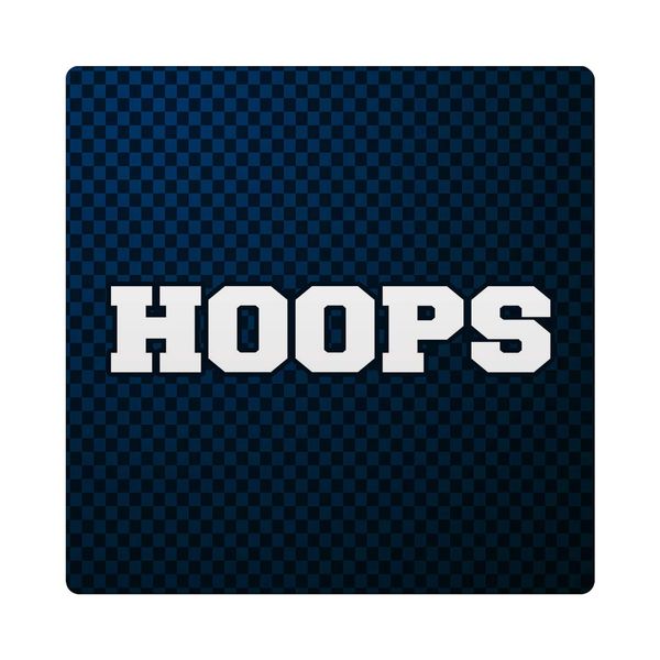 Makoroni - HOOPS Basketball Ceramic Design 4"x4" Drink Coaster w/Cork Backing