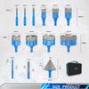 13PCS Diamond Tile Hole Saw Kit for Porcelain Tile Ceramic, Granite, Marble