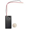 3 Pack 9V Battery Holder with ON/Off Switch and Cover, Red & Black Wire Leads