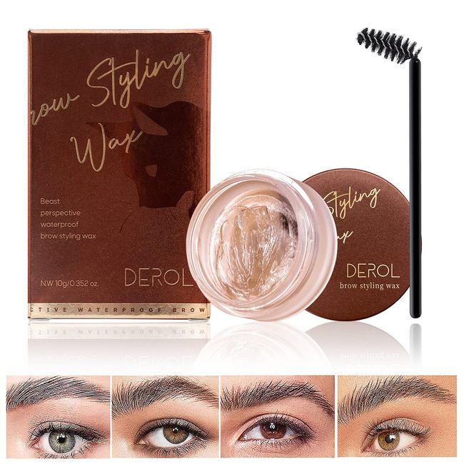 Eyebrow Shaping Soap, Augenbrauen Styling Seife, 3D Augenbrauen Make-up Gel Seife Brauen Kit, Langlebige Wasserdichte Wild Augenbrauen Brauen Gel mit Pinsel