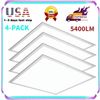 4 Pcs 2x2FT LED Flat Panel Light 45W 5000K Daylight Troffer Drop Ceiling Light