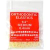 Orthodontic Elastics Bands 1/4 Inch Medium - Great for Dreadlocks and Braids (500 Pack)