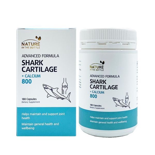 Australia Shark Cartilage Calcium 800mg 6 Months Supply 180 Tablets Nature in the Bottle 1EA