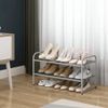 2-Tier Stackable Shoe Rack Fabric Shoe Shelf Storage Organizer,for entryways
