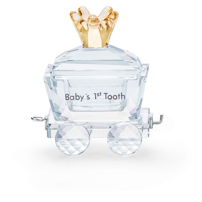 SWAROVSKI First Steps Baby's 1St Tooth Wagon, Clear