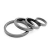[MecArmy] CH1 EDC Titanium Key Ring, Side Push Design to Protect Nails, (4 Pack) Key Chain Keychain Holder Split Ring, Group Key Chain, Titanium