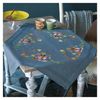 Vervaco Fox Autumn Tablecloth Kit, Dark Grey, Approx. 80 x 80 cm