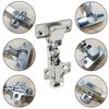 4 x Automatic Clip Hinge Hinge Automatic Door Mounting 105° Wall Mounted Standard Kitchen Cabinet Cupboard Door Hinges