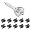 sourcing map 10pcs Port Blocker Locking USB Port/Dust PC Blocker with Coded Key,Black
