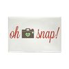 CafePress Oh Snap Camera Magnets Rectangle Magnet, 3"x2" Refrigerator Magnet