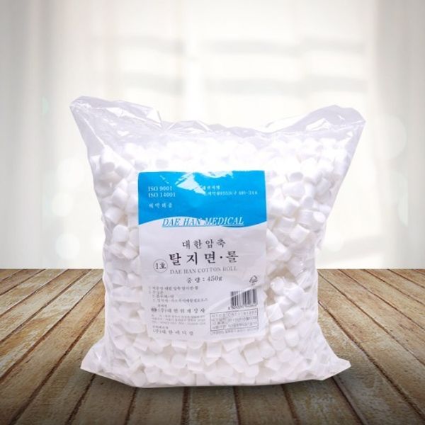 Daehan Compressed Cotton Roll Cotton No. 1 1 bag 450g, 1 pc, 1 pc