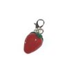 Miniblings Sstrawberry Summer Charm Pendant Red with White Dots