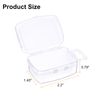 sourcing map 4pcs Component Storage Box 2.2" PP Electronic Organizer Box with Hanging Ring Hardware Containers Tools Boxes for Small Accessories