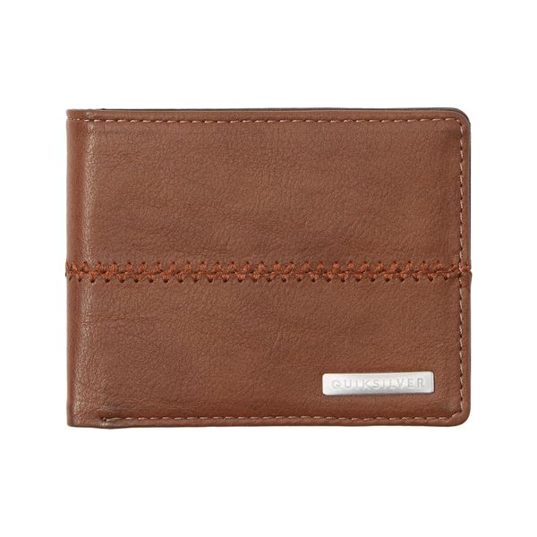 Quiksilver Men's STITCHY 3 Wallets, Chocolate Brown, L