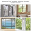 4Pcs Window Handles for UPVC Windows with 20Pcs Multi-Spindle and Keys, Universal Window Lock Replacement Window Handle, Lockable White Window Handle, 10/15/30/43/55 mm Spindle
