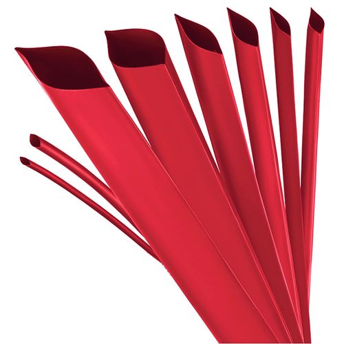 ISOLATECH Heat Shrink Tubing, Sold by the Metre, Red with Adhesive, Diameter 20 mm, 3 Metres, Shrink Ratio 3:1, Set Polyolefin for Insulating Cables, Solder Connections, Unlabeled, UV Resistant