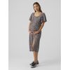 Vero Moda Maternity Damen Kleid schwarz/hellblau/weiß/Schilf/Altrosa S