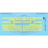 Yellow Semi Stripe Graphic 1:64 Scale