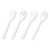 Tablemate W95PK4 9.5" Table Set Plastic Serving Forks/Spoons - White (48/PK) New