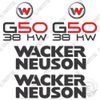 Fits Wacker Neuson G50 38KW Decal Kit Generator Replacement Stickers - 3M VINYL!