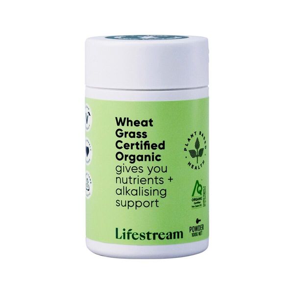 New Lifestream Wheat Grass Powder 100g Certified Organic WheatGrass