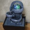 Resin Pots Ball Fountain with LED Light
