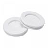uxcell Rubber Grommets Round Double Sided Wire Protection Mounting Diameter 47mm White 6pcs