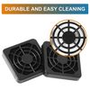 sourcing map 2 Pack Plastic Dustproof PC Computer Fan Dust Filter Grill Guard Mesh Cover for 40mm PC Case Fan