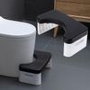 HI FINE CARE Folding Potty Stool, Bathroom Stool, Black