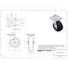 Service Caster Brand Replacement Caster Set for Husky Mobile Workbench