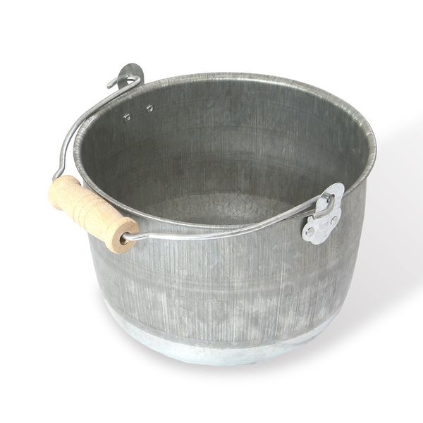 Matsunoya Galvanized Bean Bucket (Large) Made in Japan