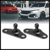 Hihaha 2pcs 10mm Auto Ball Studs Mounting Brackets for Gas Struts Shocks Durable Material